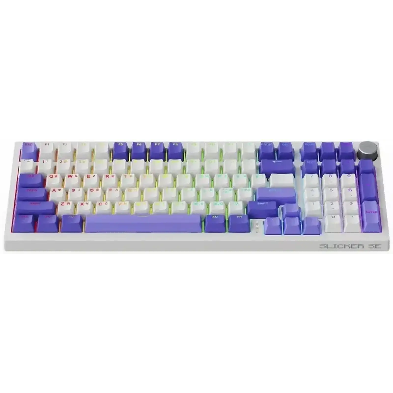 Беспроводная клавиатура Proove Gaming Slicker Pro (Ukraine Layout) white/purple