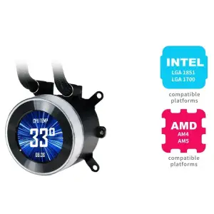 Система водяного охолодження Lian Li HydroShift II LCD-C 360 Fanless Black (G89.GHS2LCD36B.00) UA