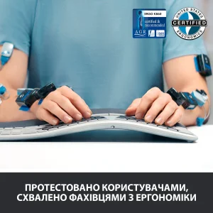 Клавиатура беспроводная Logitech Ergo K860 Bluetooth/Wireless UA Black (920-010108) UA