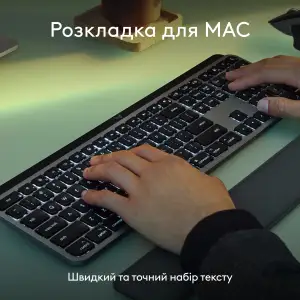 Клавиатура беспроводная Logitech MX Keys S for Mac Pale Grey (920-011638) UA