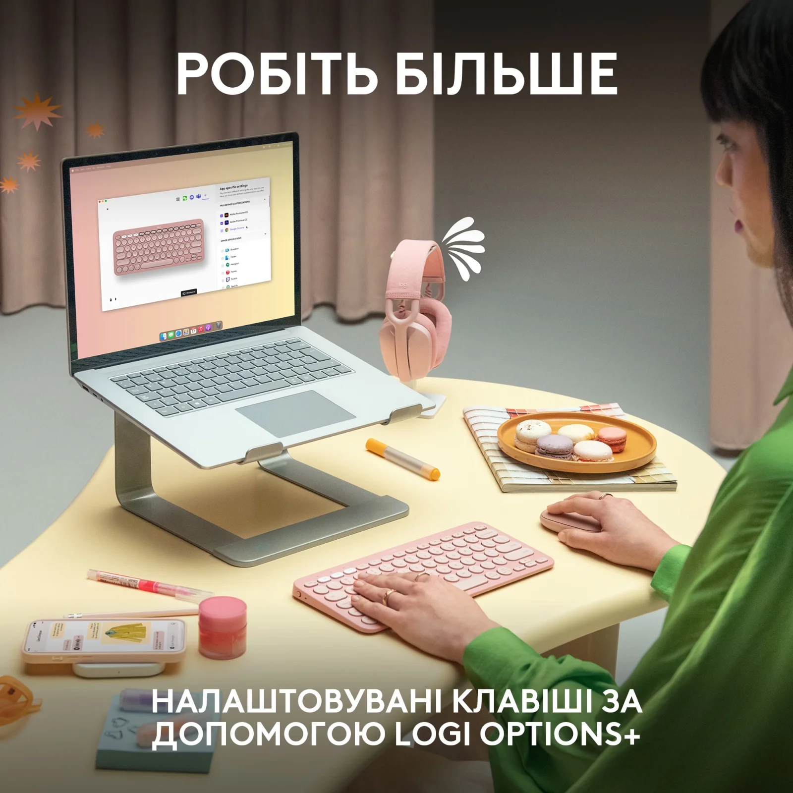 Клавиатура Logitech Pebble Keys 2 K380s Tonal Rose (920-011853) UA