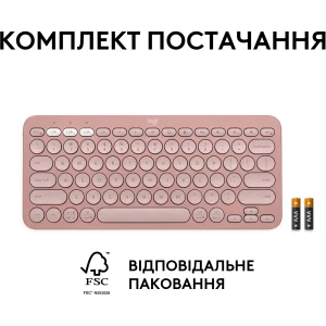 Клавиатура Logitech Pebble Keys 2 K380s Tonal Rose (920-011853) UA