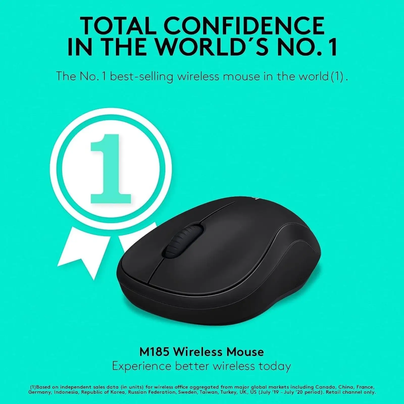 Миша Logitech M185 Black (910-005765)