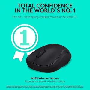 Миша Logitech M185 Black (910-005765)