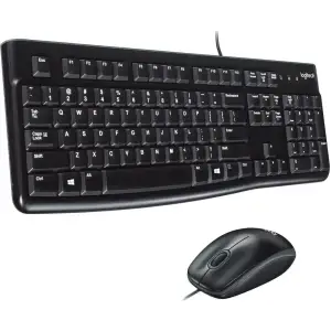 Комплект (клавіатура, миша) Logitech MK120 Black (920-002586)