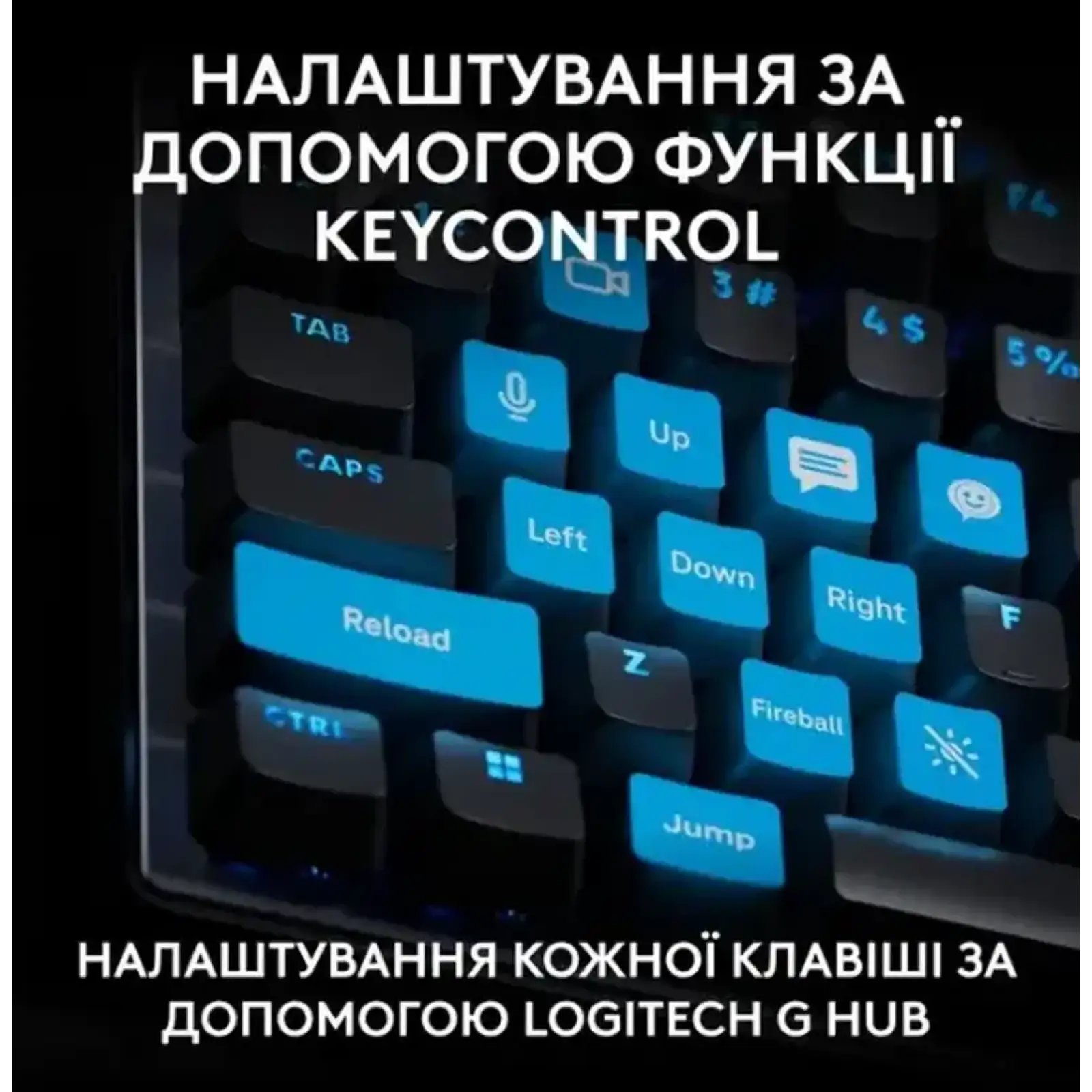 КлавиатураLogitech G Pro X TKL Rapid Linear Black (920-013233)
