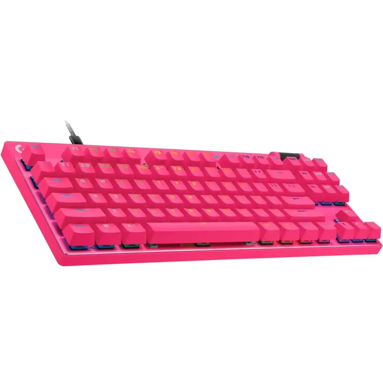 КлавиатураLogitech G Pro X TKL Rapid Linear Magenta (920-013253)