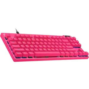 КлавиатураLogitech G Pro X TKL Rapid Linear Magenta (920-013253)