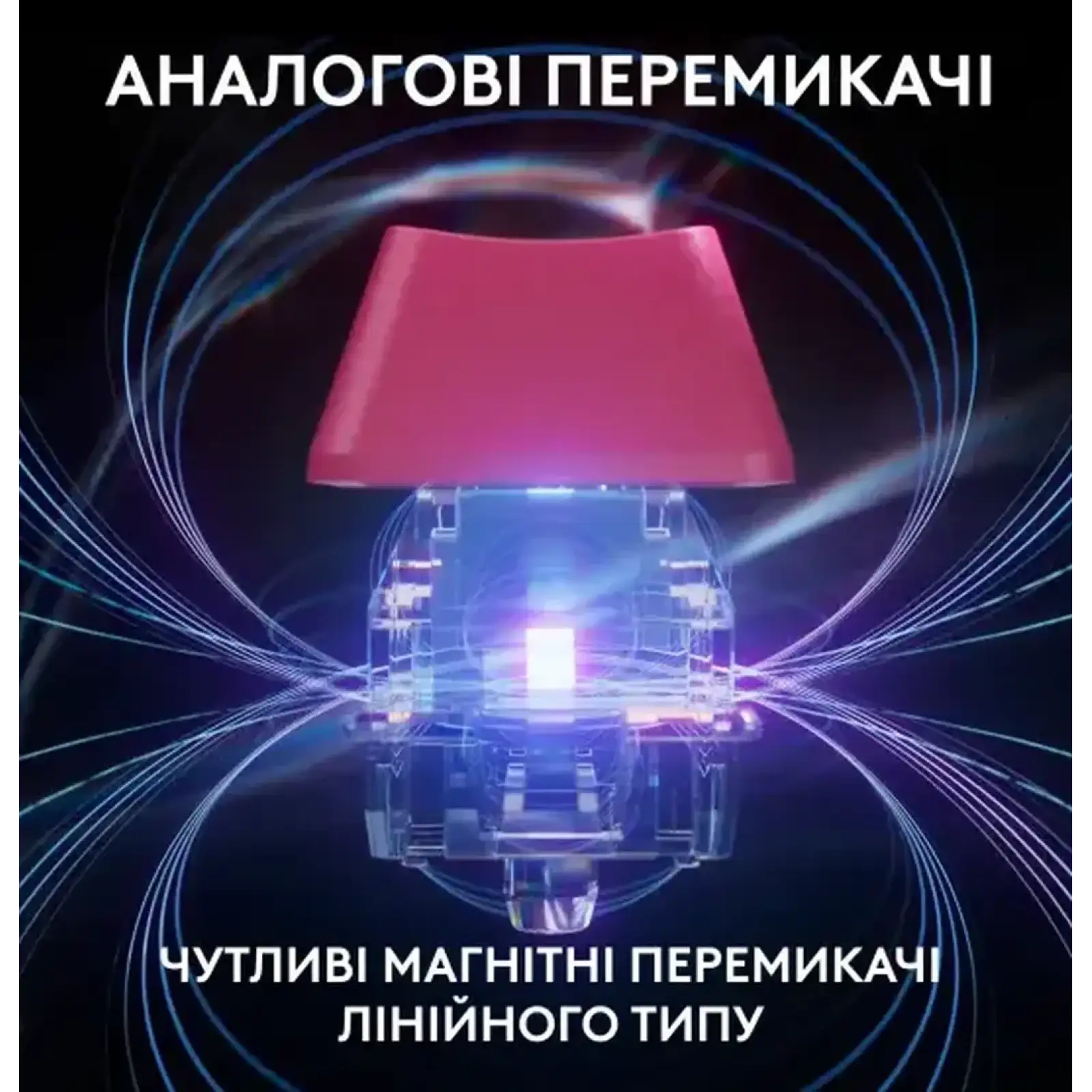 КлавиатураLogitech G Pro X TKL Rapid Linear Magenta (920-013253)