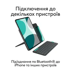 Чехол-клавиатура Logitech Flip Folio для Apple iPad Air 11, Apple iPad Pro 11 Graphite (920-013403)