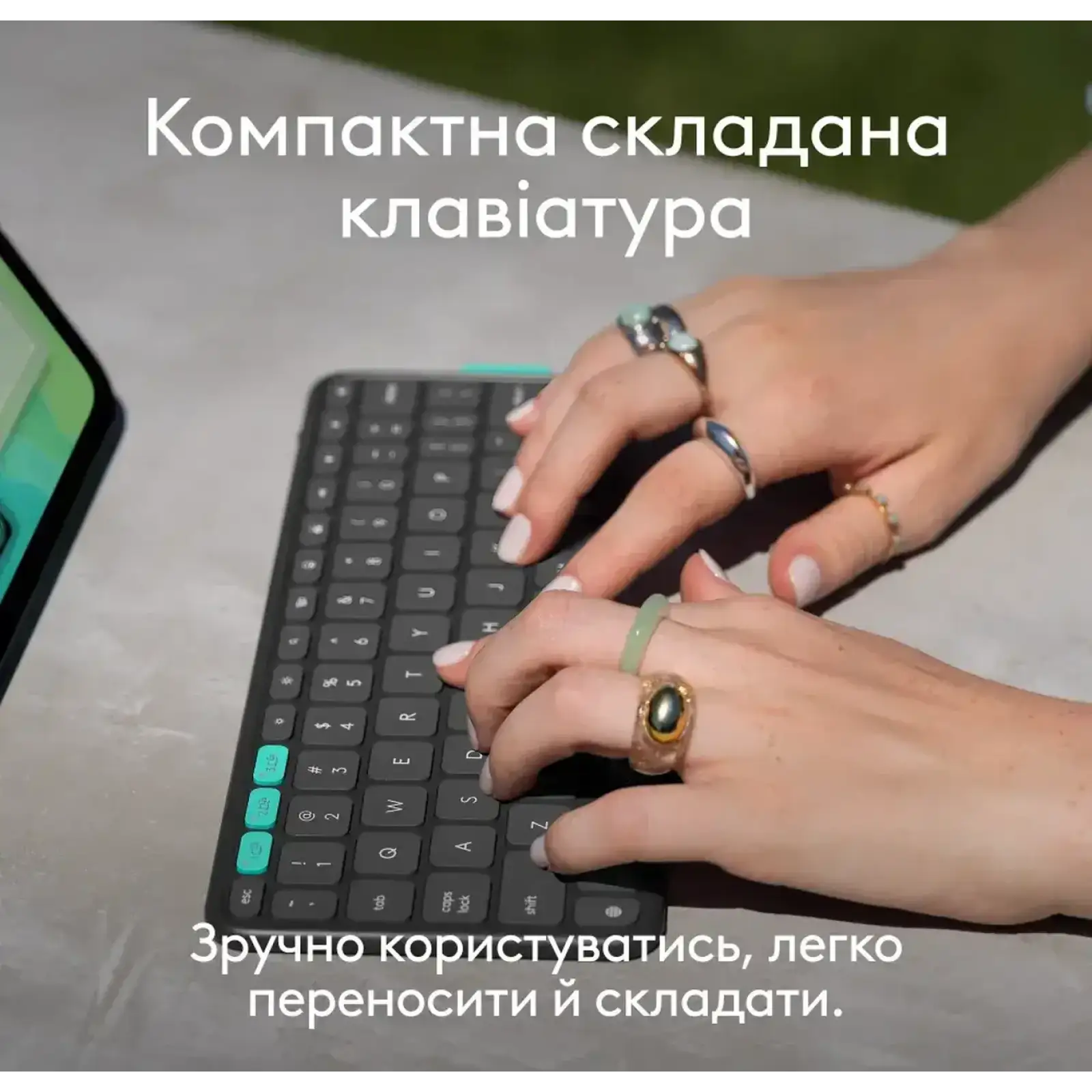 Чехол-клавиатура Logitech Flip Folio для Apple iPad Air 11, Apple iPad Pro 11 Graphite (920-013403)