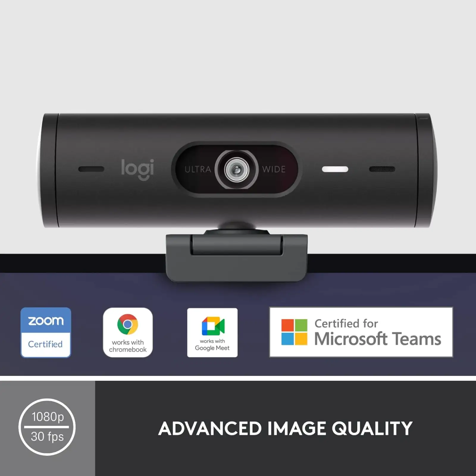 Веб-камера Logitech Brio 501 Black (960-001514)