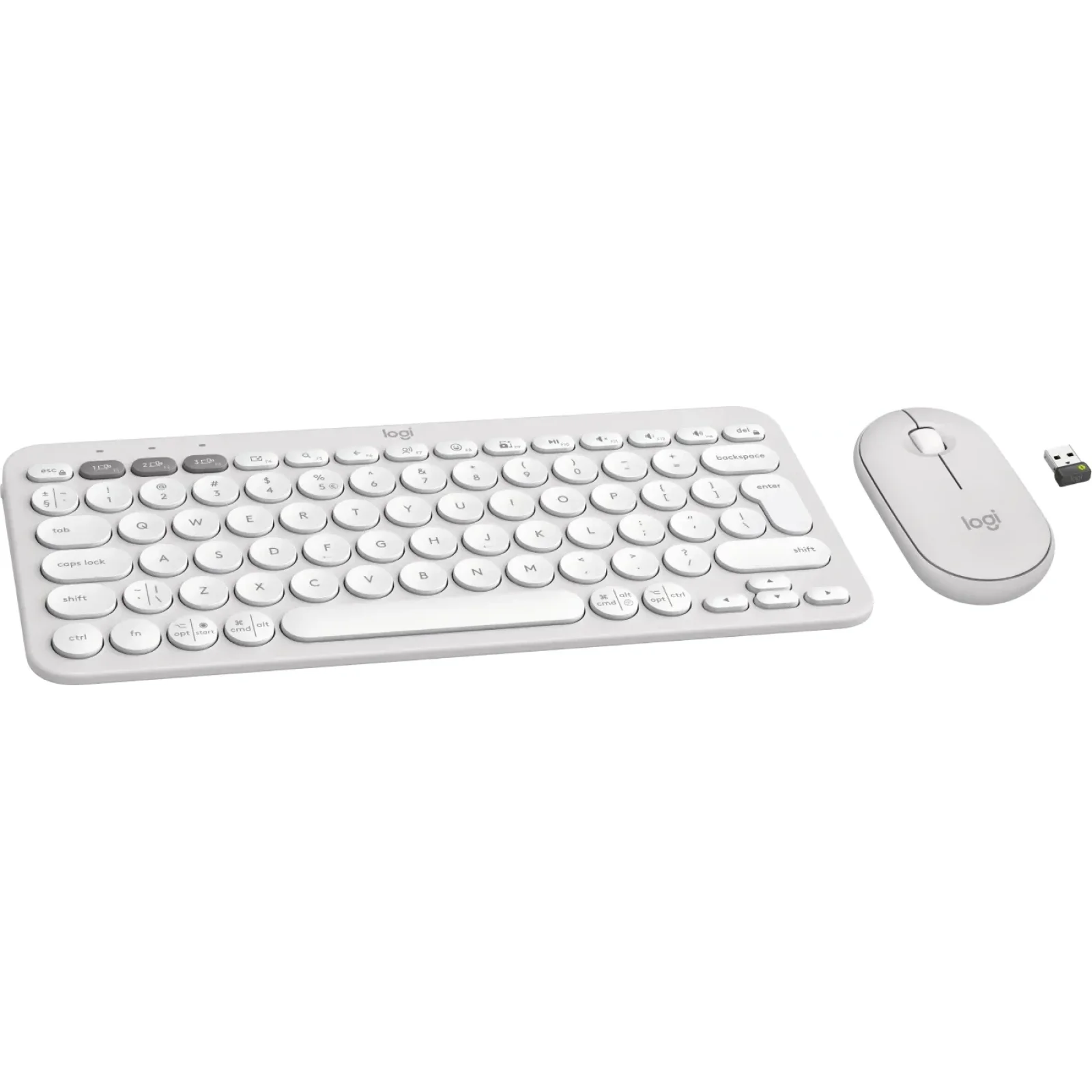 Комплект LOGITECH Pebble 2 Combo White Wireless (920-012240) UA