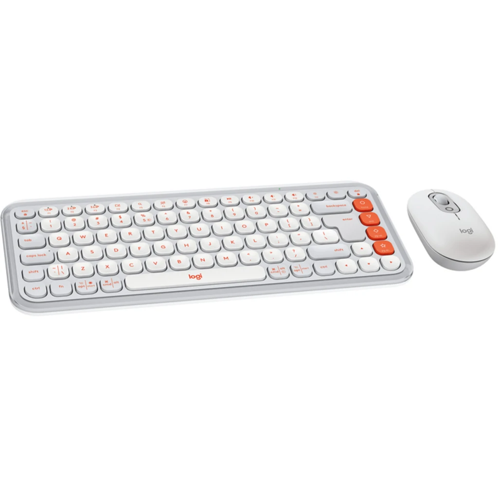 Клавиатура беспроводная+мышь Logitech Pop Icon Combo Off White (920-013141) UA