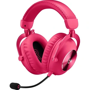 Цвет: Розовый - Наушники Logitech G Pro X 2 Lightspeed Wireless Magenta (981-001275)