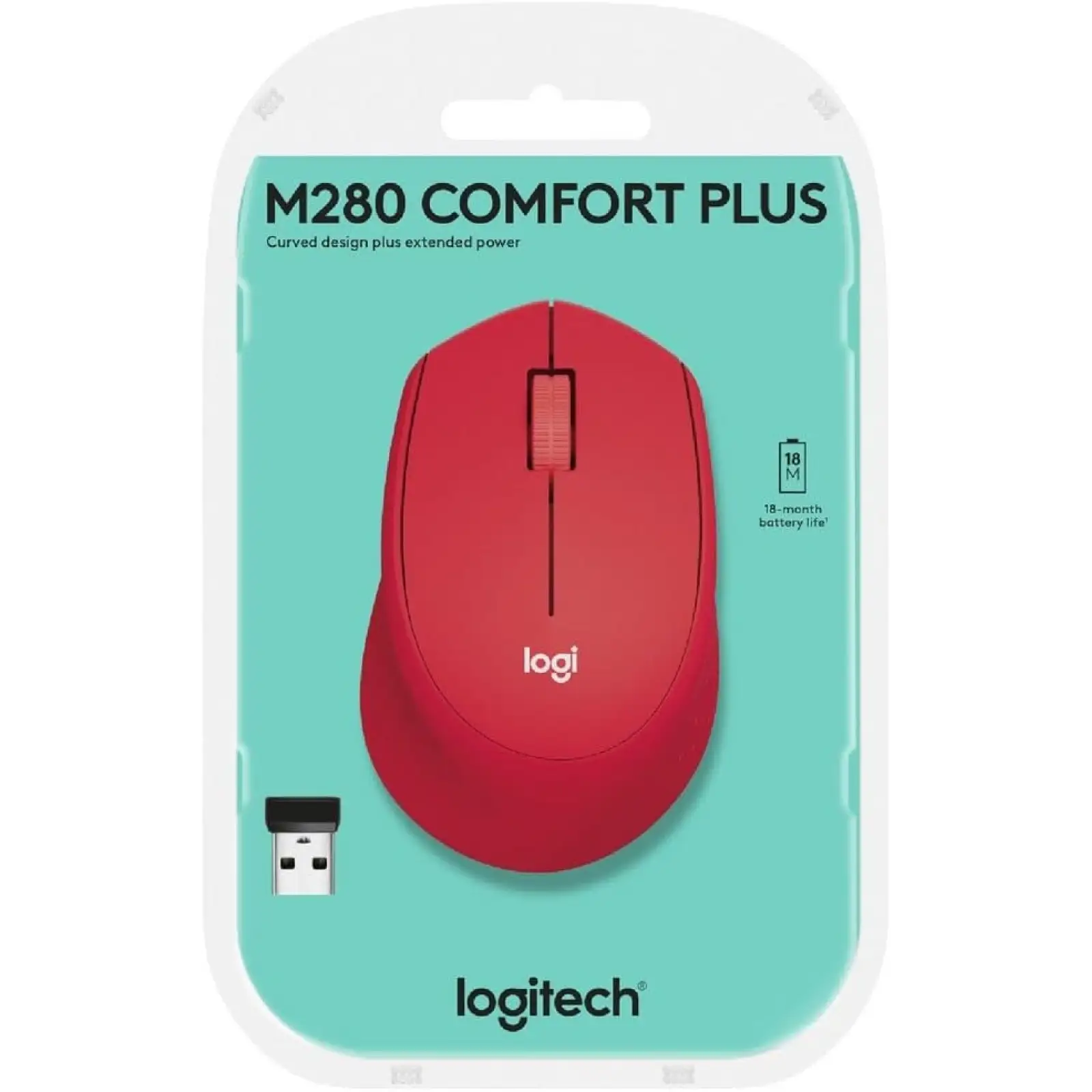 Мышь Logitech M280 Wireless Mouse Red (910-004308)
