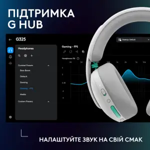 Гарнітура Logitech G325 Lightspeed Wireless White (981-001531, 981-001532)