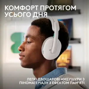 Гарнітура Logitech G325 Lightspeed Wireless White (981-001531, 981-001532)
