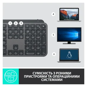 Клавиатура Logitech MX Master Keys Advanced for Business Wireless Illuminated (920-010251) UA