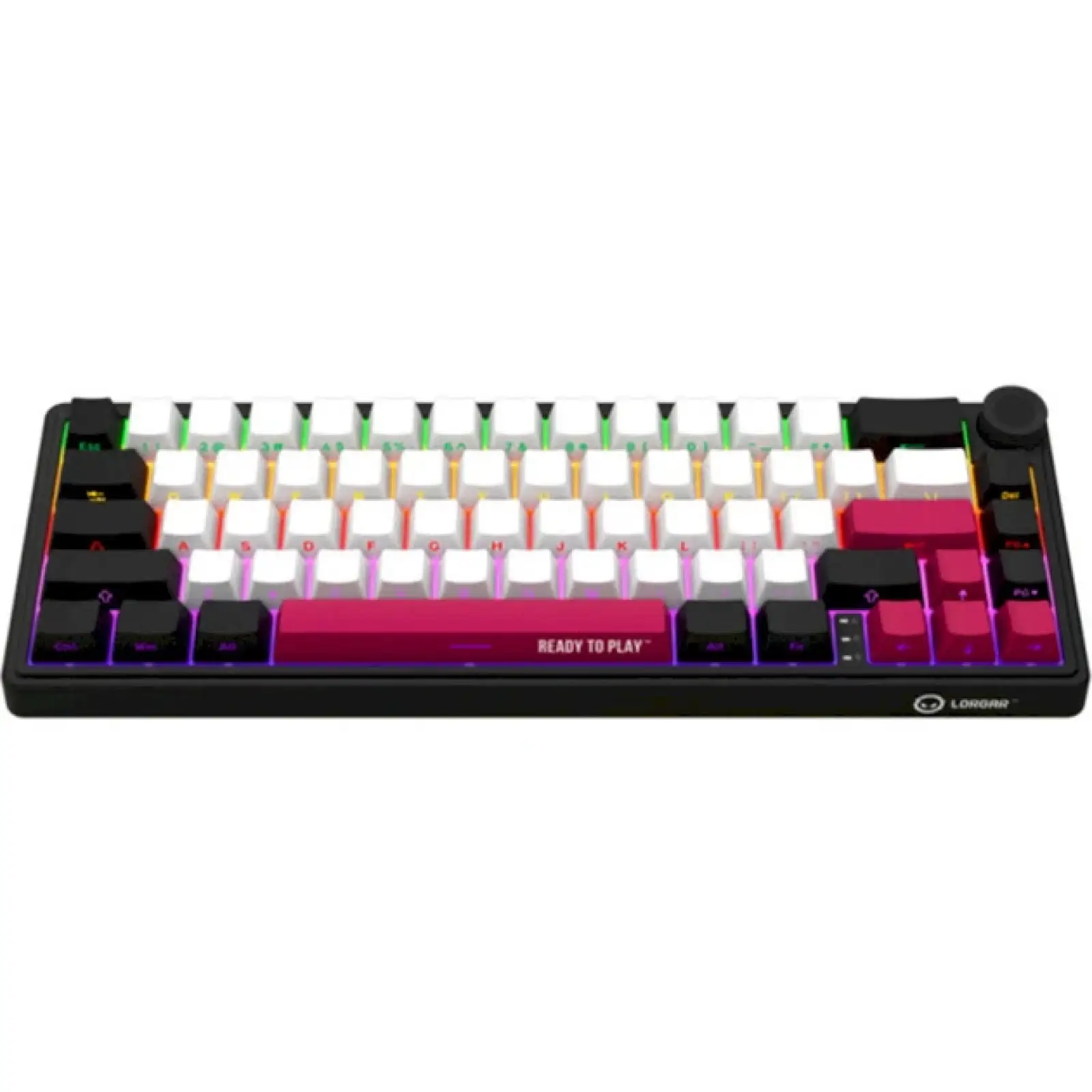 Клавиатура Lorgar KBP70MW Black/White/Pink (LRG-KBP70MW-BK-US) UA