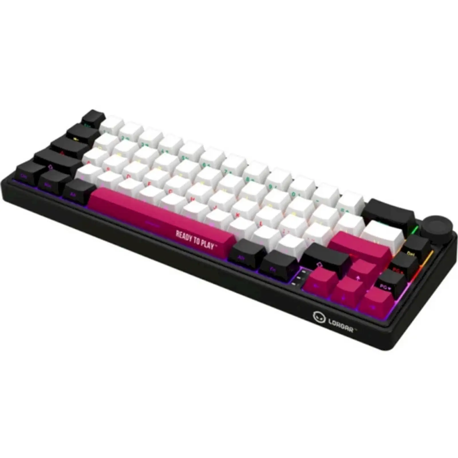 Клавиатура Lorgar KBP70MW Black/White/Pink (LRG-KBP70MW-BK-US) UA