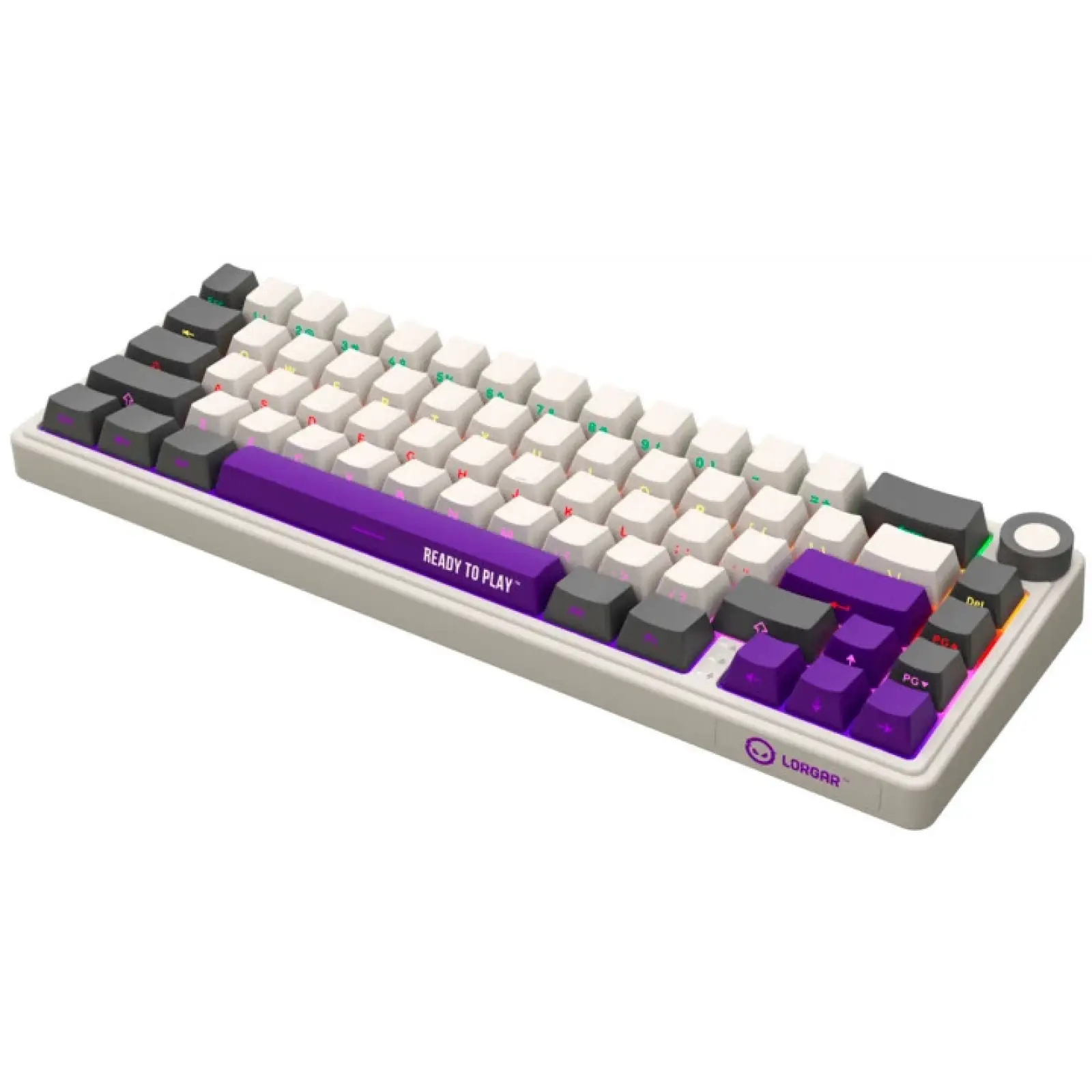 Клавиатура Lorgar KBP70MW Baige/Gray/Purple (LRG-KBP70MW-RT-US) UA