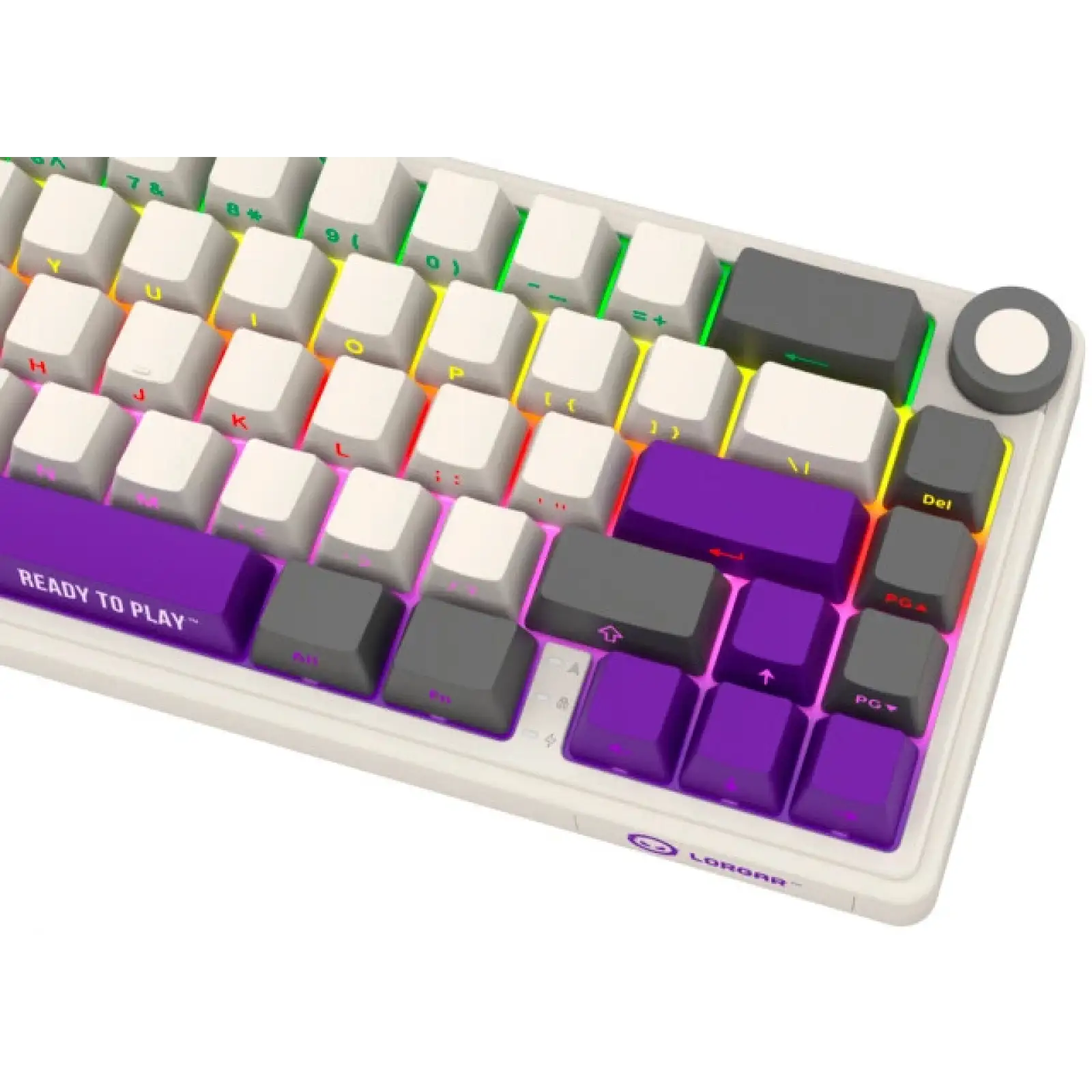 Клавиатура Lorgar KBP70MW Baige/Gray/Purple (LRG-KBP70MW-RT-US) UA