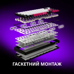 Клавиатура Lorgar KBP70MW Baige/Gray/Purple (LRG-KBP70MW-RT-US) UA