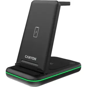 Бездротовий зарядний пристрій Canyon WS-304 Wireless Charger black (CNS-WCS304B) UA