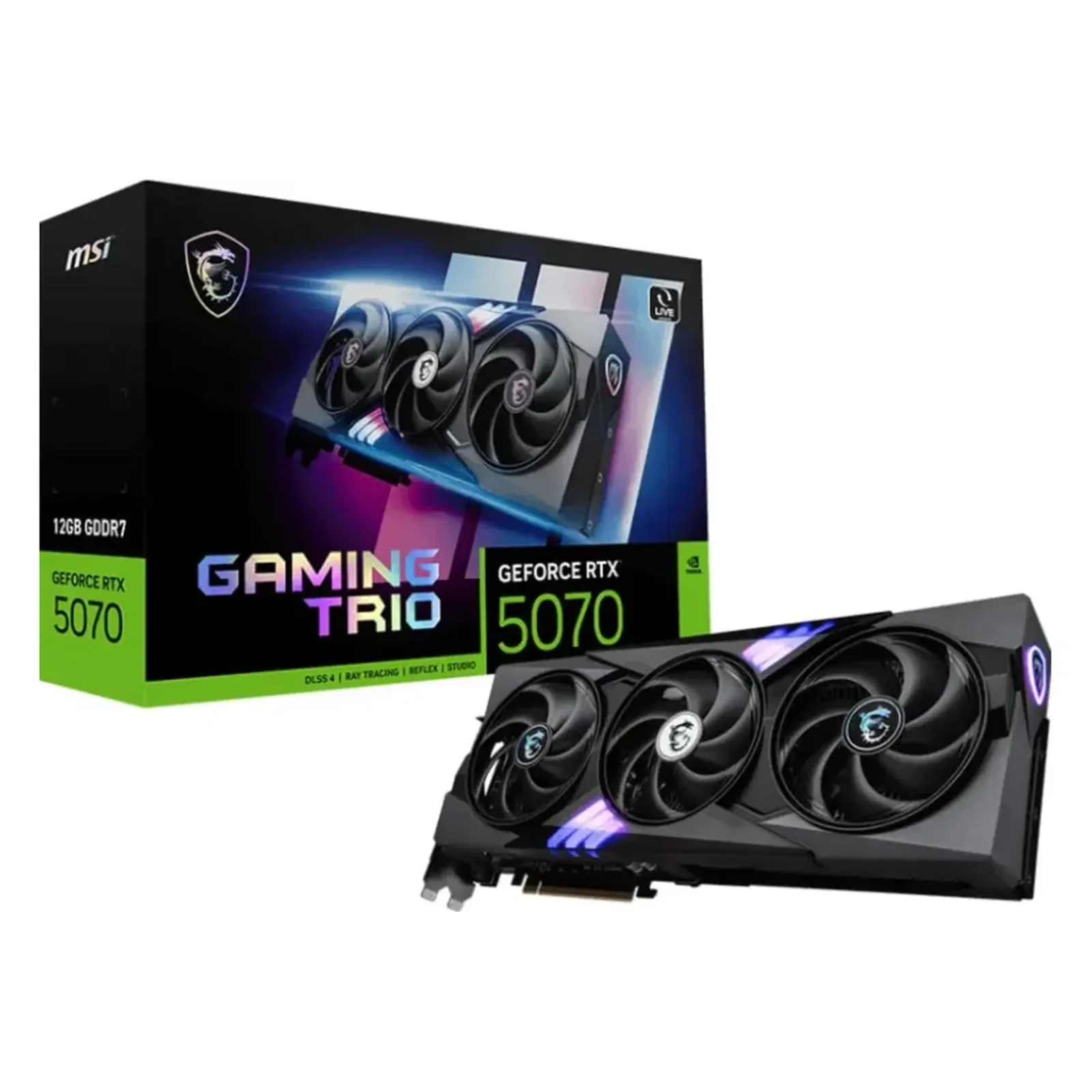 Відеокарта MSI GeForce RTX 5070 12G GAMING TRIO UA