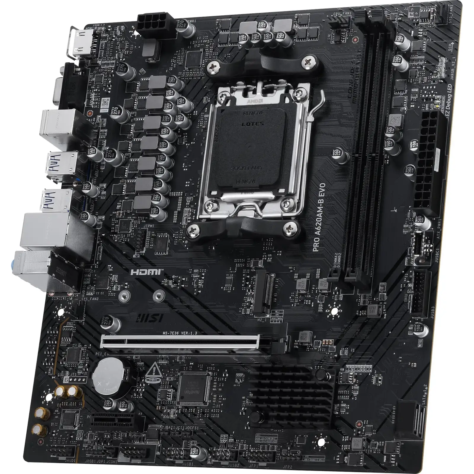 Материнська плата MSI Pro A620AM-B EVO s-AM5 UA