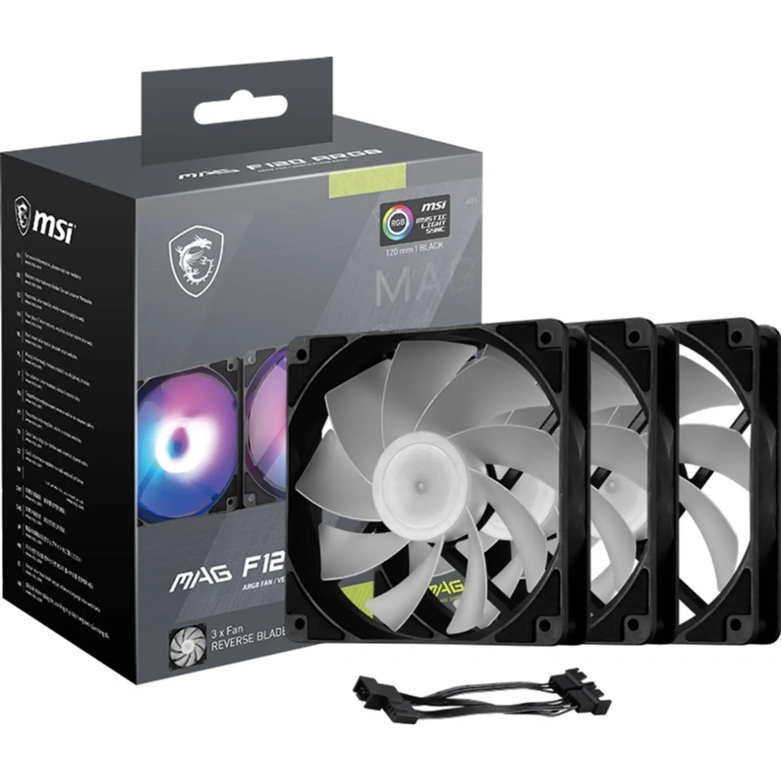 Кулер для корпусу MSI MAG F120 ARGB-3RB UA