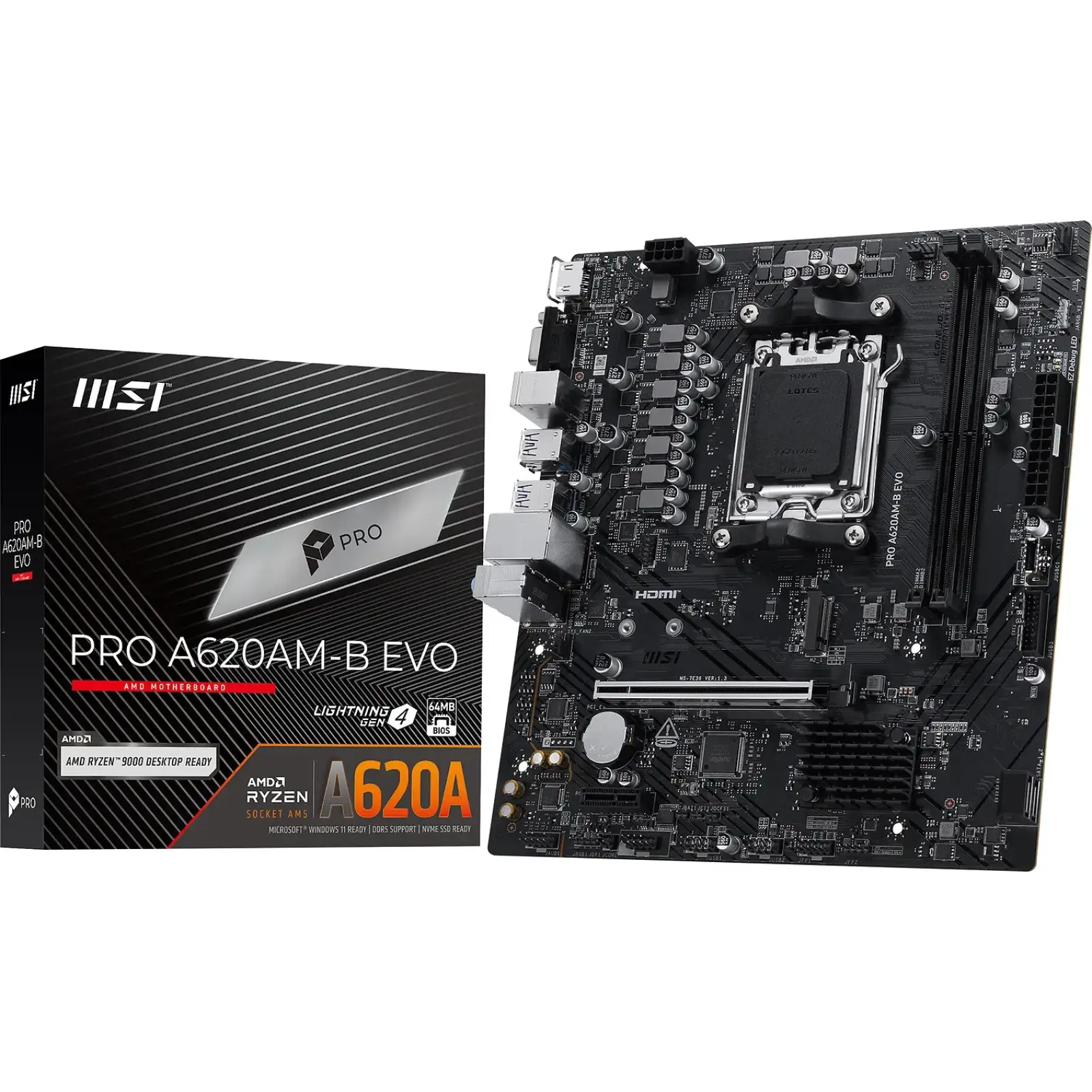 Материнська плата MSI Pro A620AM-B EVO s-AM5 UA