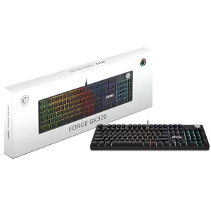 Клавіатура MSI Forge GK320 Red Switches Black (FORGE GK320 RED UA) UA
