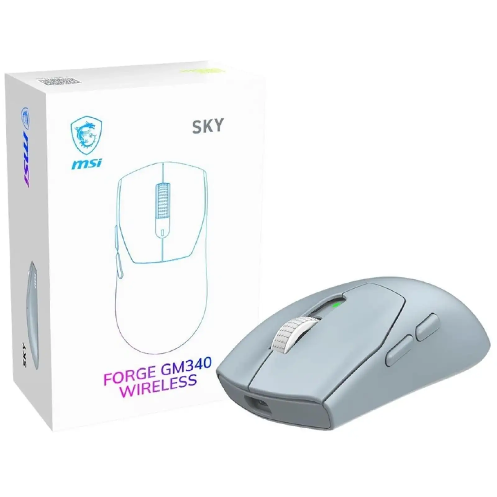 Мышь беспроводная MSI FORGE GM340 (FORGE GM340 W SKY) UA