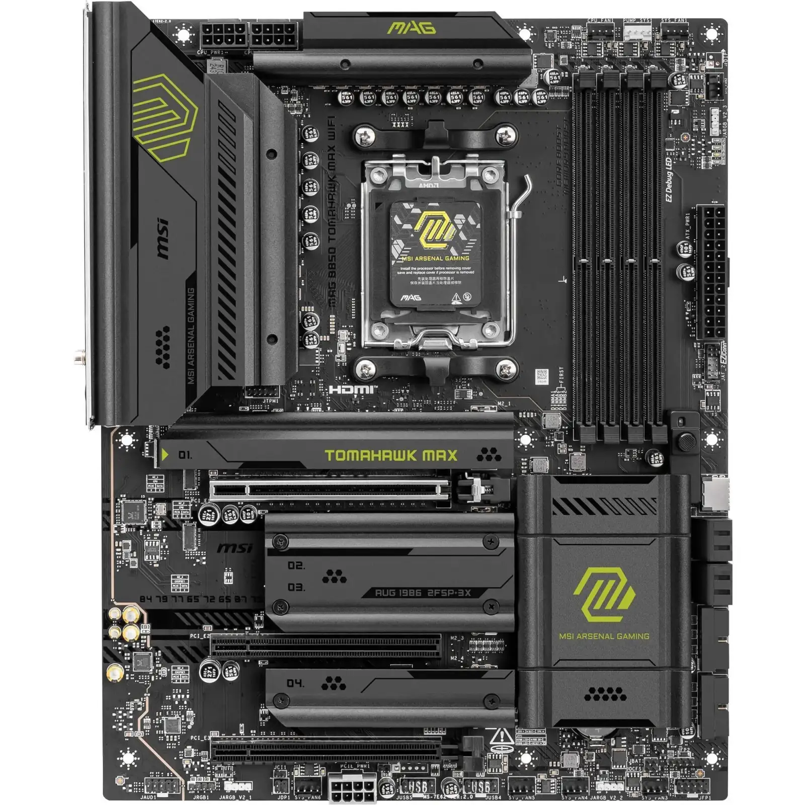 Материнська плата MSI MAG B850 TOMAHAWK MAX WIFI (911-7E62-002)