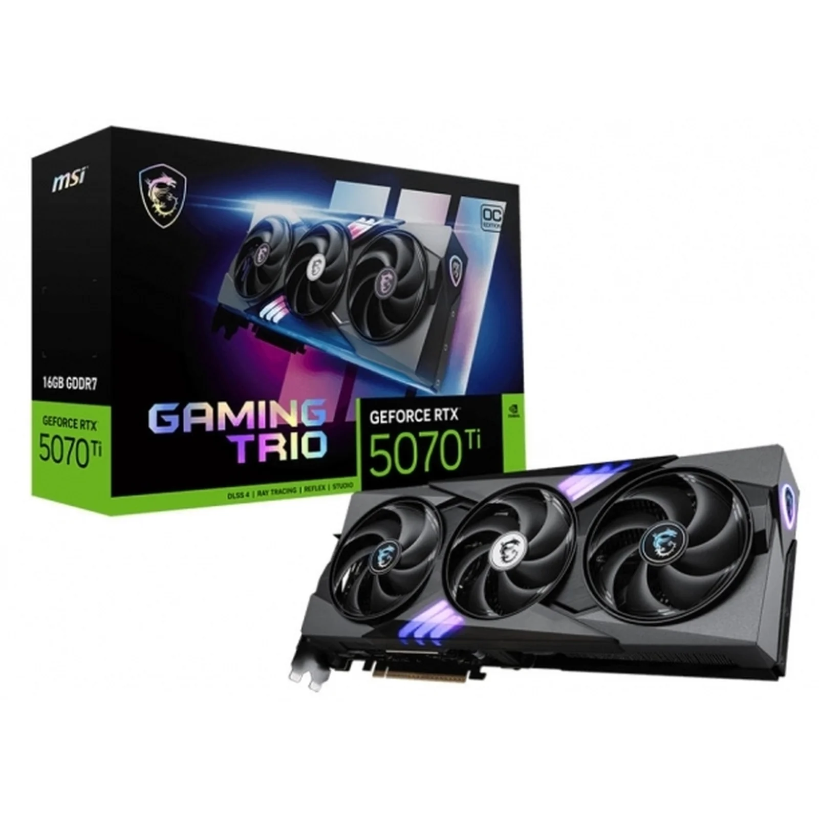 Видеокарта MSI GeForce RTX 5070 Ti 16G GAMING TRIO OC (912-V531-286)