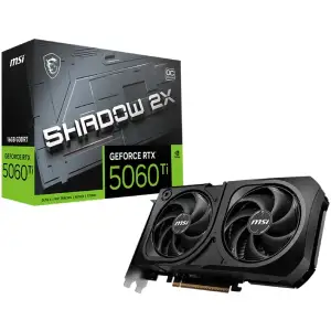 Видеокарта MSI GeForce RTX 5060 Ti 16GB SHADOW 2X OC PLUS Graphics Card (G506T-16S2CP)