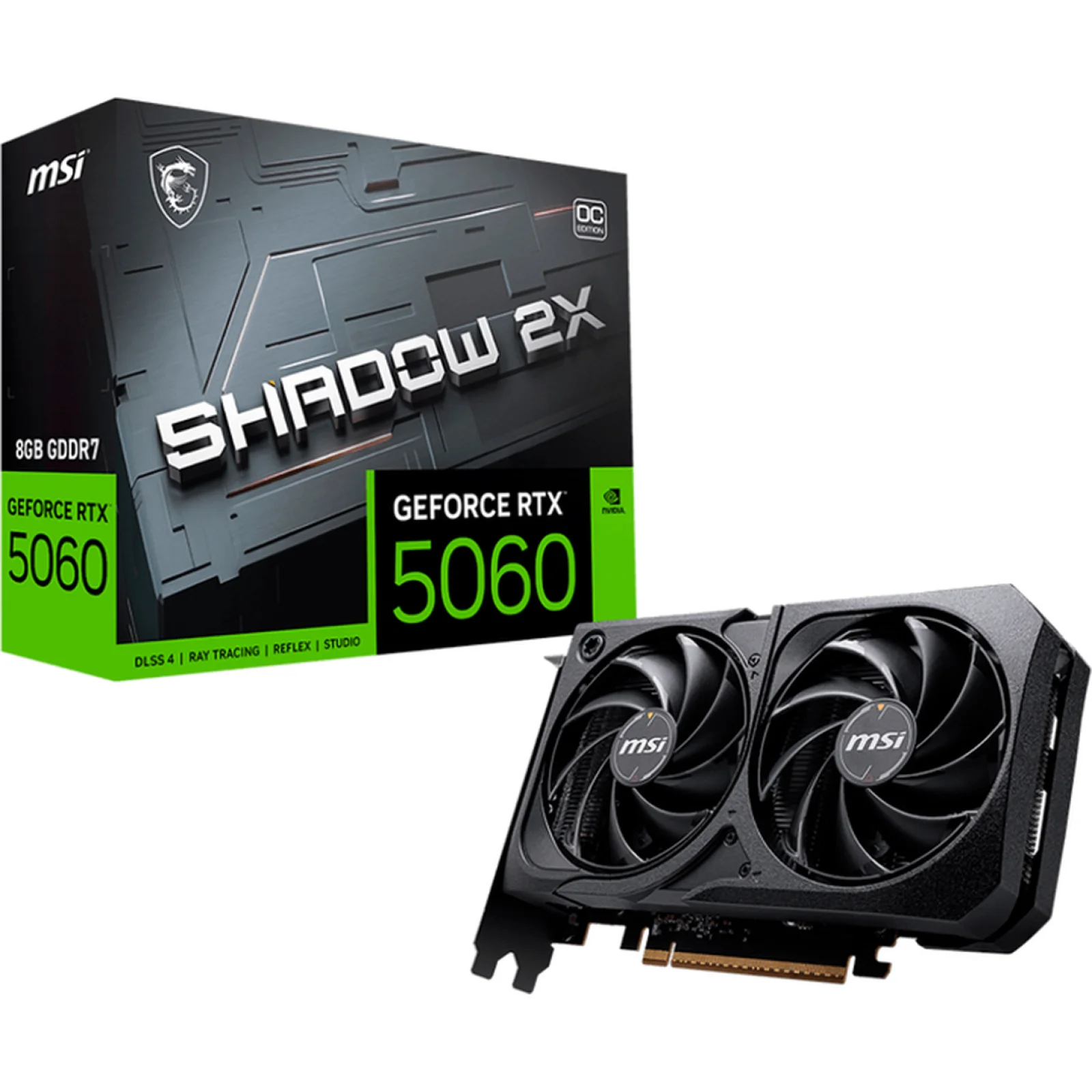 Видеокарта MSI GeForce RTX 5060 8G SHADOW 2X OC UA