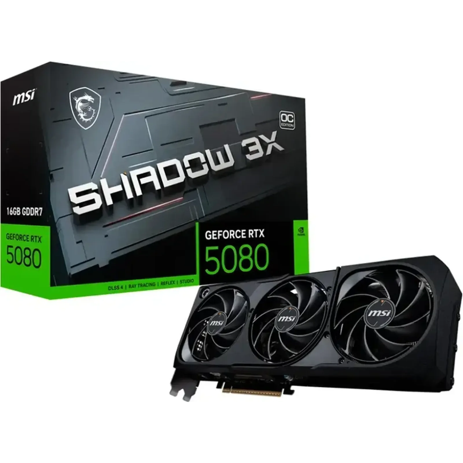 Видеокарта MSI GeForce RTX 5080 16G SHADOW 3X OC