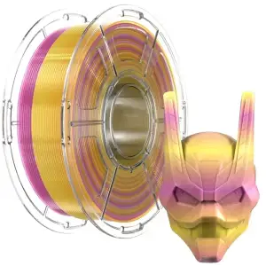 Філамент Mecpow PETG Translucent Gradient 1кг, 1.75мм, рожевий-жовтий