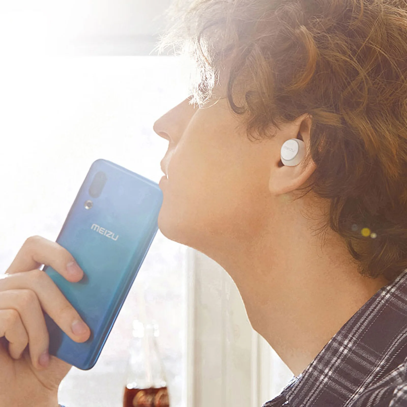 Наушники с микрофоном Meizu POP 2 White