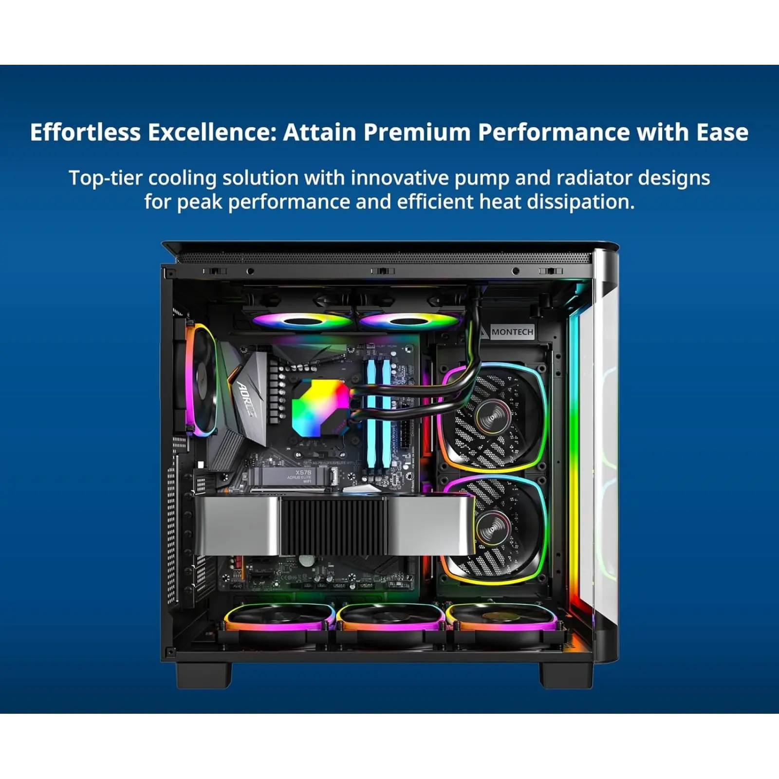 Система водяного охлаждения Montech Hyperflow ARGB 240 Black UA