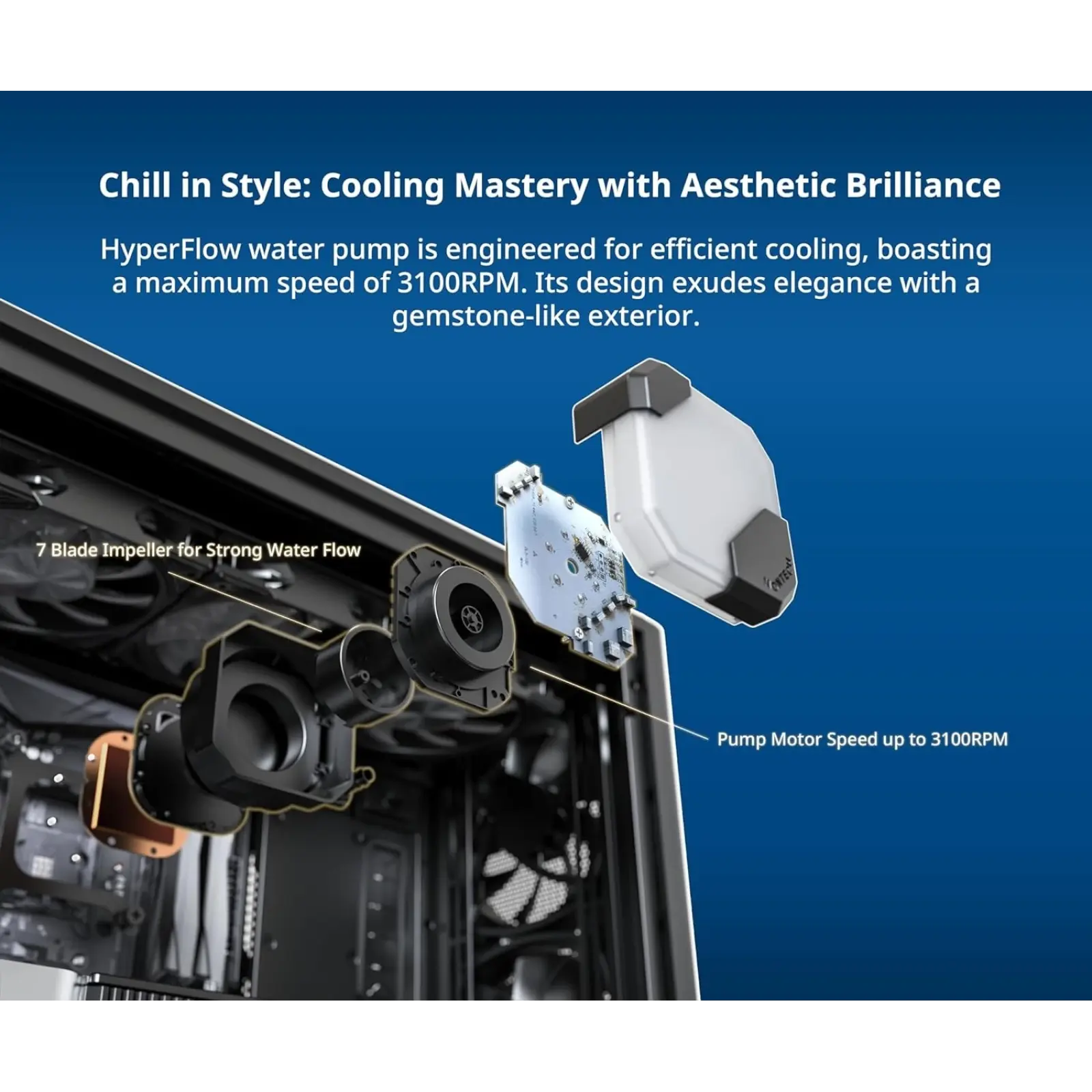 Система водяного охлаждения Montech Hyperflow ARGB 240 Black UA