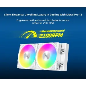 Система водяного охлаждения Montech Hyperflow ARGB 240 White (HYPER FLOW ARGB 240 W) UA