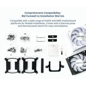 Система водяного охлаждения Montech Hyperflow ARGB 240 White (HYPER FLOW ARGB 240 W) UA