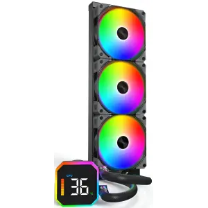 Система водяного охлаждения Montech HyperFlow Digital 360 Black (HYPERFLOW DIGITAL 360 B) UA