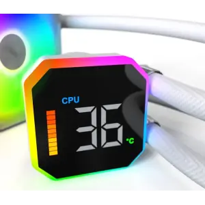 Система водяного охлаждения Montech HyperFlow Digital 360 White (HYPERFLOW DIGITAL 360 W) UA