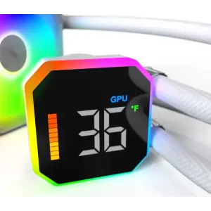 Система водяного охлаждения Montech HyperFlow Digital 360 White (HYPERFLOW DIGITAL 360 W) UA