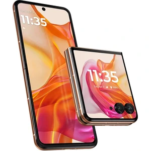 Колір: Рожевий - Смартфон Motorola RAZR 50 Ultra 12/512GB Peach Fuzz (PB1T0060RS)